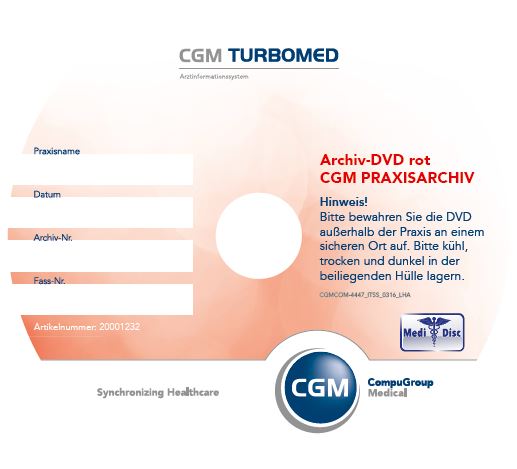 Turbomed MEDIDISC Archiv DVD Rot Kaufen Bei Apoware Shop