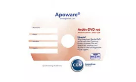 APOWARE MEDIDISC Archiv-DVD rot