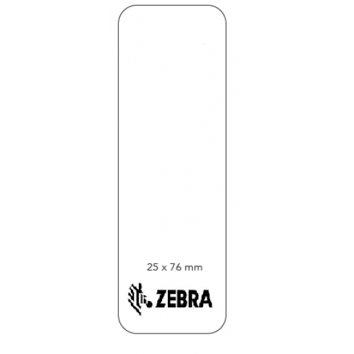 Zebra-Etiketten weiß, 76x25mm permanent