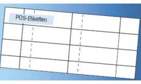POS-Etiketten DIN A4 blanko weiß