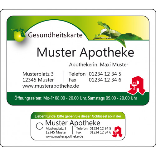 Kundenkarte mit Schlüsselanhänger