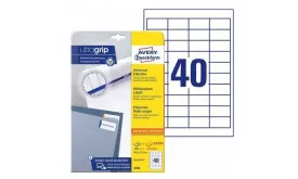 Universal-Etiketten 48,5 x 25,4 mm, wiederablösbar, weiß