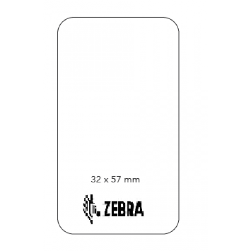 Zebra-Etiketten weiß, 57x32mm