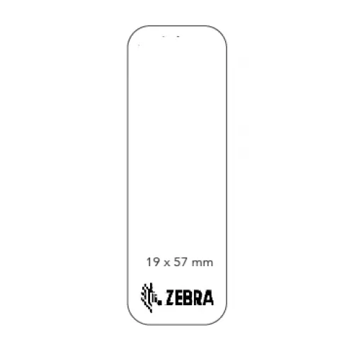 Zebra-Etiketten weiß, 57x19mm