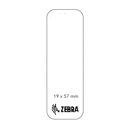 Zebra-Etiketten weiß, 57x19mm permanent