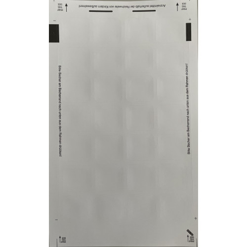 Blisterfolie 28 Tinte/Laser (VPE 120St)