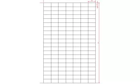 Packungsetiketten A4 25,4 x 13,8 mm, wiederablösbar, weiß, 35.000 Stück