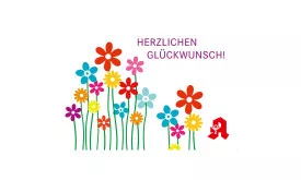 Grußkarte Herzlichen Glückwunsch