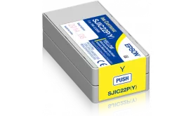 Epson SJIC22P(Y) Yellow, Tintenpatrone C33S020604 für ColorWorksC3500/ TM-C 3500