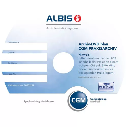 ALBIS MEDIDISC Archiv-DVD blau