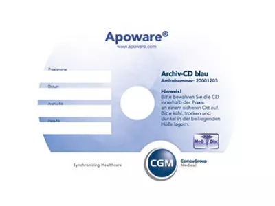 APOWARE MEDIDISC Archiv-CD blau