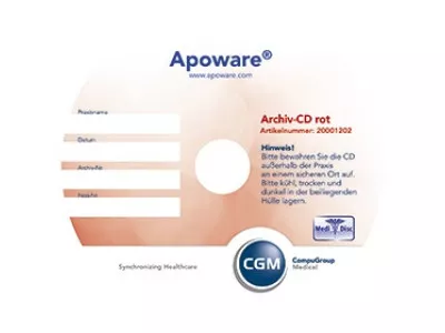 APOWARE MEDIDISC Archiv-CD rot