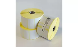 Etikett Zebra weiß, 32x25mm Thermopapier