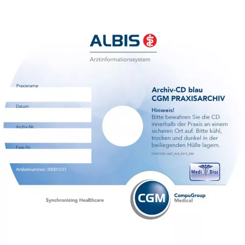 ALBIS MEDIDISC Archiv-CD blau