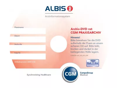 ALBIS MEDIDISC Archiv-DVD rot