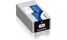 Epson SJIC22P(K) schwarz, Tintenpatrone C33S020601 für ColorWorksC3500/ TM-C 3500