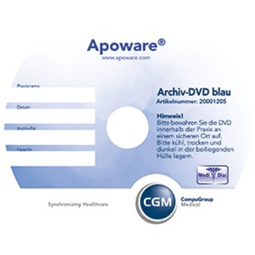 APOWARE MEDIDISC Archiv-DVD blau