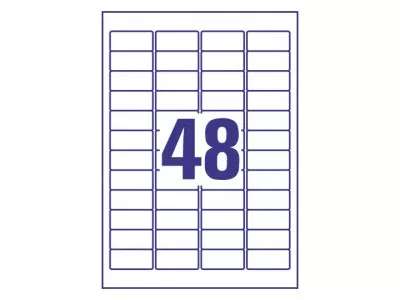 Etiketten A4 4-bahnig 45,7x21,2mm 100Bl.