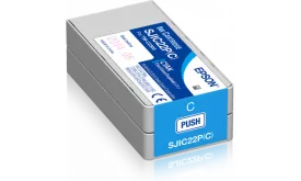 Epson SJIC22P(C) cyan, Tintenpatrone C33S020602 für ColorWorksC3500/ TM-C 3500