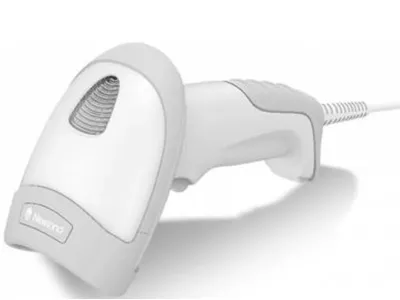 Newland 2D QR Handscanner weiß – E-Rezept & Barcode Scanner für Apotheken