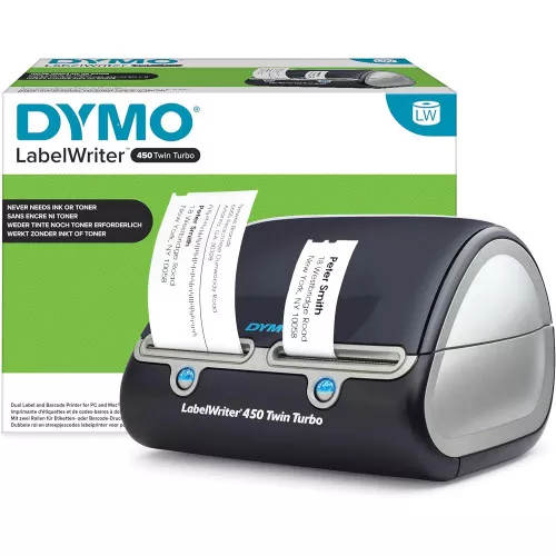 DYMO LabelWriter 450 Twin Turbo Etikettendrucker – Doppelrollen-System für Apotheken