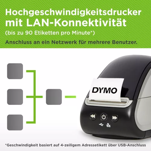 DYMO LabelWriter 550 Turbo Etikettendrucker – Schnell & sicher für Apotheken