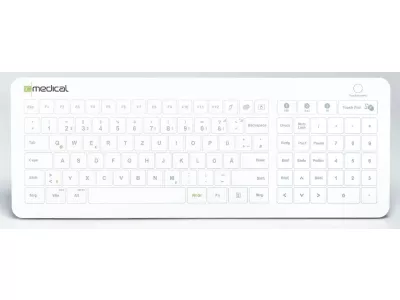 IC Keys HT-400 Hygienetastatur – Weiß/Grün