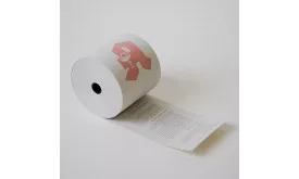 Kassenrollen 100% Recycling Papier, weiß mit Apotheken "A" und rückseitigem Lastschrifttext 76 mm EPSON TM-J7000/7500/7600/7700/8000