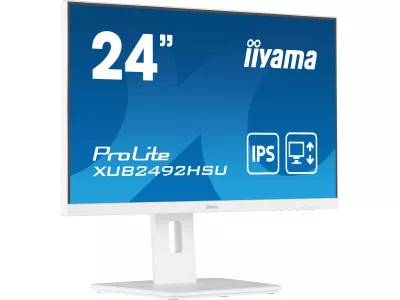 Iiyama XUB2492HSU-W5 24" LED-Monitor weiß – FHD, VGA, ergonomisch