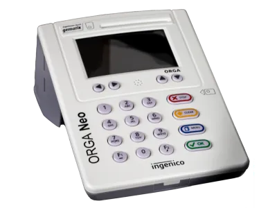 ORGA Neo Weiß stationäres eHealth-Kartenterminal für Apotheken