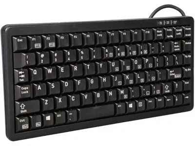Cherry Mini Tastatur USB / PS2 – Schwarz, kompakt