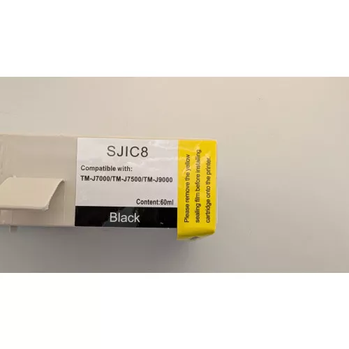 Kompatible Tintenpatrone SJIC8(K) für Epson TM-J7000 / TM-J7500 – Schwarz