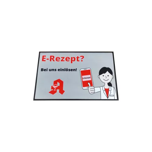 Werbematte E-Rezept Offizin 40 x 60 cm