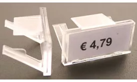 POS-Preisschildhalter 42x20mm für Glasb.