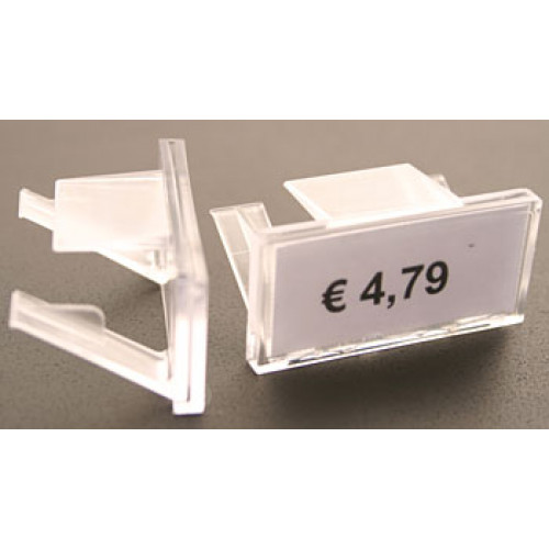POS-Preisschildhalter 42x20mm für Glasb.