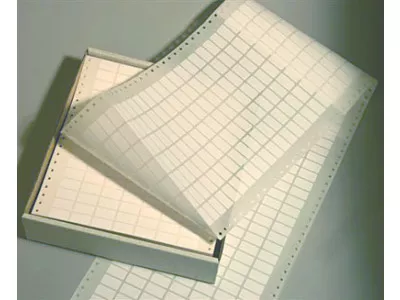 Packungsetiketten endlos 7-bahnig weiß