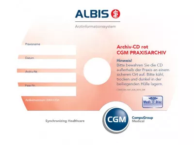 ALBIS MEDIDISC Archiv-CD rot