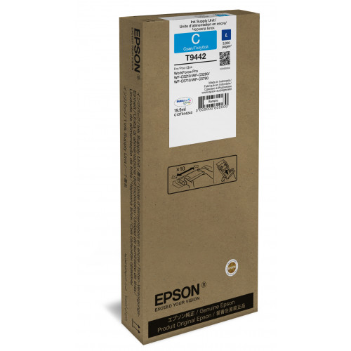 Tinte Epson 3000s Cyan Gr. L WF-C5xxx