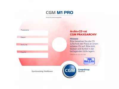 M1 PRO MEDIDISC Archiv-CD rot