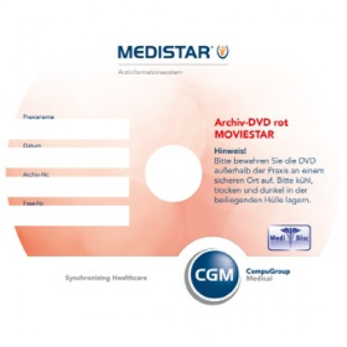 MEDISTAR MOVIESTAR Archiv-DVD orange