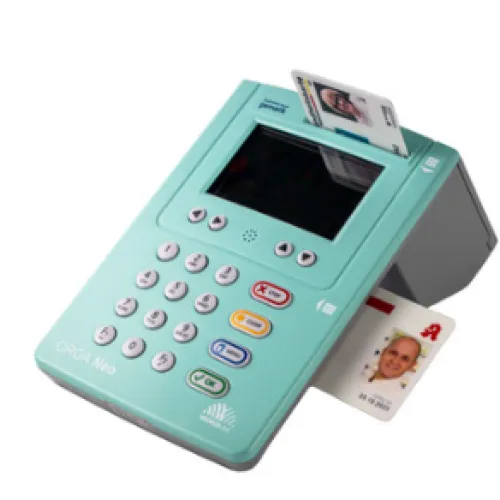 ORGA Neo stationäres eHealth-Kartenterminal in Mint von Worldline
